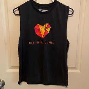 Zyia muscle tee Wild Heart-Kind Spirit
